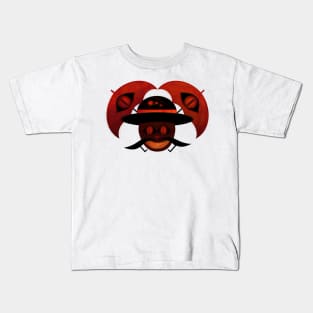 smail scary red face Kids T-Shirt